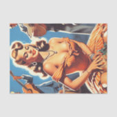 Retro Salsa Button-up Seidenpapier (Vorderseite)