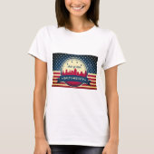 Retro Salt Lake City Skyline T-Shirt (Vorderseite)