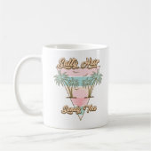 Retro "Salty Hair Sandy Toes" Beach Summer Kaffeetasse (Links)
