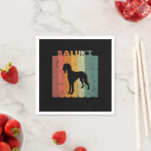 Retro Saluki Dog Lover Geschenk Idee Serviette (Beispiel)