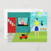 Retro Samstagvormittag Postkarte (Vorne/Hinten)