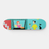 Retro Samstagvormittag Skateboard (Horizontal)