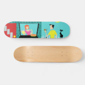 Retro Samstagvormittag Skateboard (Horizontal)