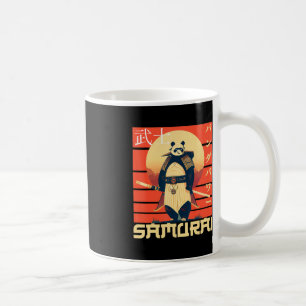 Retro Samurai Panda Kaffeetasse