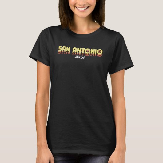 Retro San Antonio Texas T-Shirt (Vorderseite)