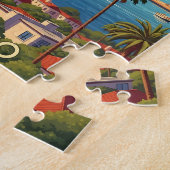 Retro San Diego California Coastal Skyline Puzzle (Seite)