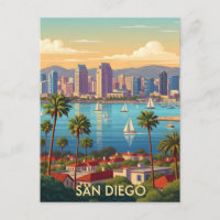 Retro San Diego Kalifornien Küstenhimmel 