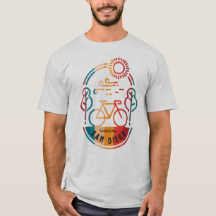 Retro San Diego Radweg. T-Shirt