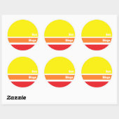 Retro San Diego Sticker (Blatt)