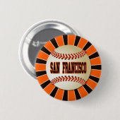RETRO SAN FRANCISCO BASEBALL BUTTON (Vorne & Hinten)