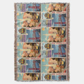 Retro San Francisco Patchwork Decke (Vorderseite Vertikal)