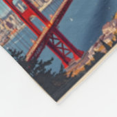 Retro San Francisco Patchwork Fleecedecke (Ecke)