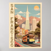 Retro San Francisco Poster (Vorne)
