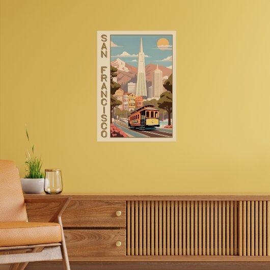 Retro San Francisco Poster (Wohnzimmer 2)