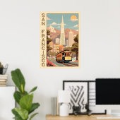 Retro San Francisco Poster (Heimbüro)