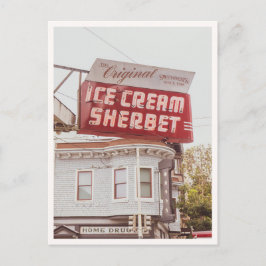 Retro-San Francisco Swensons Neon-Schild-Foto Postkarte