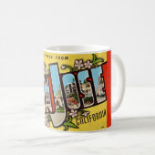 Retro San Jose Grußveranstaltung Tasse (VorderseiteRechts)
