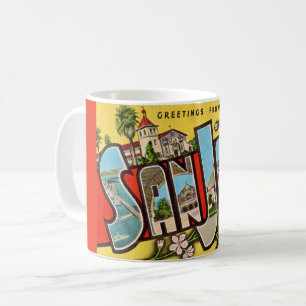 Retro San Jose Grußveranstaltung Tasse