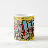 Retro San Jose Grußveranstaltung Tasse (Mittel)
