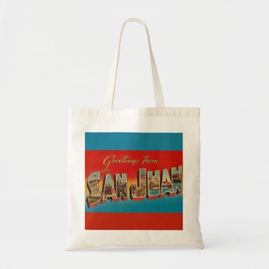 Retro San Juan Greeting Tasche (Vorne)