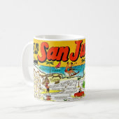 Retro San Juan Puerto Rico Tasse (Vorderseite Links)