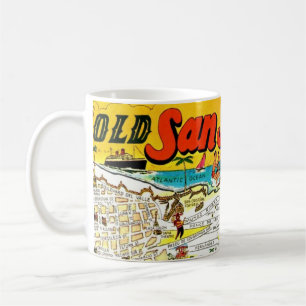 Retro San Juan Puerto Rico Tasse