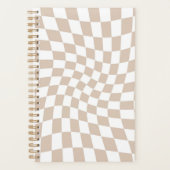 Retro Sand Rosa Scheckkarton Planer (Vorderseite)