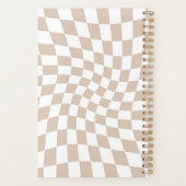 Retro Sand Rosa Scheckkarton Planer (Rückseite)