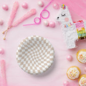 Retro Sand Rose Rosa Pastellfarben Karton Pappteller (Party)