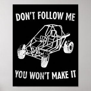 Retro-Sanddünen-Buggy-Buggies-Rennen-Strandfahrt Poster