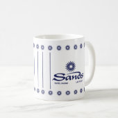 Retro Sands Casino Stil Design Kaffeetasse (VorderseiteRechts)