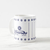 Retro Sands Casino Stil Design Kaffeetasse (Vorderseite Links)
