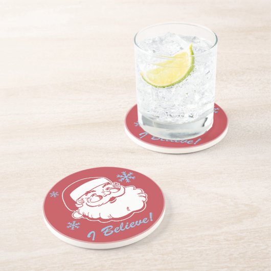 Retro Sankt glauben Untersetzer (Seite)