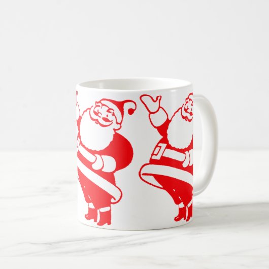 Retro Sankt Kaffeetasse (VorderseiteRechts)