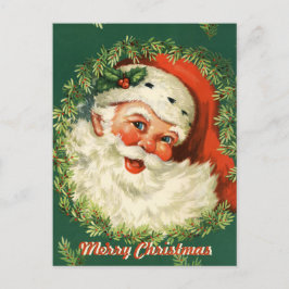 Retro Sankt-Postkarte Feiertagspostkarte
