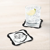 Retro Sankt Schwarzweiss Untersetzer (Vor Ort)