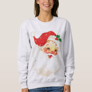 Retro Sankt-Weihnachtsstrickjacke-Pullover Sweatshirt