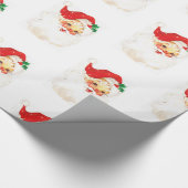 Retro Sankt-WeihnachtsweihnachtsPackpapier Geschenkpapier (Ecke)