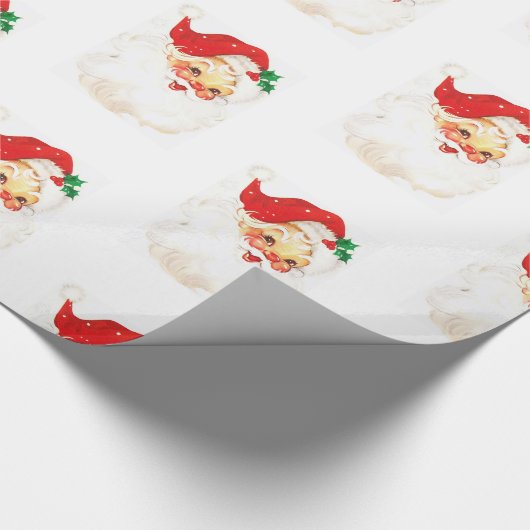 Retro Sankt-WeihnachtsweihnachtsPackpapier Geschenkpapier (Ecke)