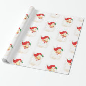 Retro Sankt-WeihnachtsweihnachtsPackpapier Geschenkpapier (Ungerollt)