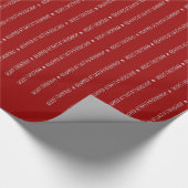 Retro Sankt Werkstatt Geschenkpapier (Ecke)