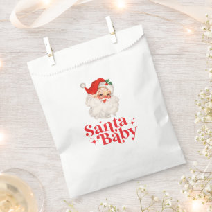 Retro Santa Baby Weihnachts-Baby-Party Geschenktütchen
