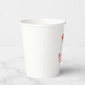 Retro Santa Baby Weihnachtsdusche Pappbecher (Rechts)