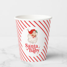 Retro Santa Baby Weihnachtsdusche