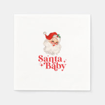 Retro Santa Baby Weihnachtsdusche