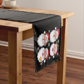 Retro Santa Christma gibt Weihnachten-Matching-Fam Kurzer Tischläufer (Beispiel)