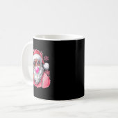 Retro Santa Christmas Blowing Bubble Nk Santa Xmas Kaffeetasse (Vorderseite Links)