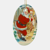 Retro Santa Christmas Ornament (Rechts)