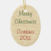 Retro Santa Christmas Ornament (Hinten)