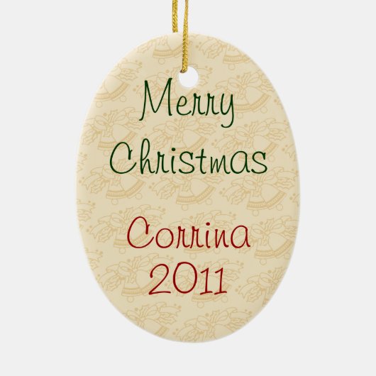 Retro Santa Christmas Ornament (Hinten)